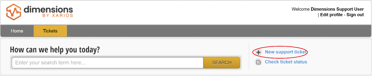 Support Raise Ticket